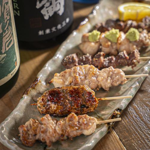 【備長炭で丁寧に焼き上げる】焼鳥各種