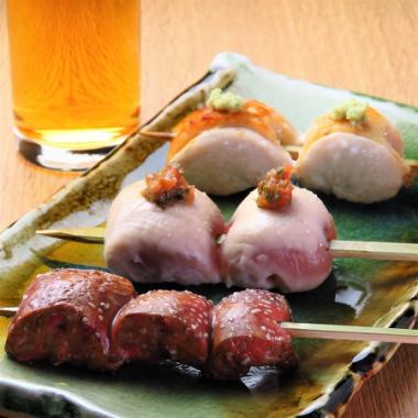 [Please feel free to use] Yakitori course 3800 yen Food only