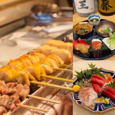 [Please feel free to use it] Yakitori course 3800 yen Food only