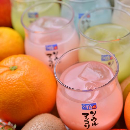 Overwhelming ease of drinking ◇ Makgeol / Makgeol Cocktail 450 yen ~
