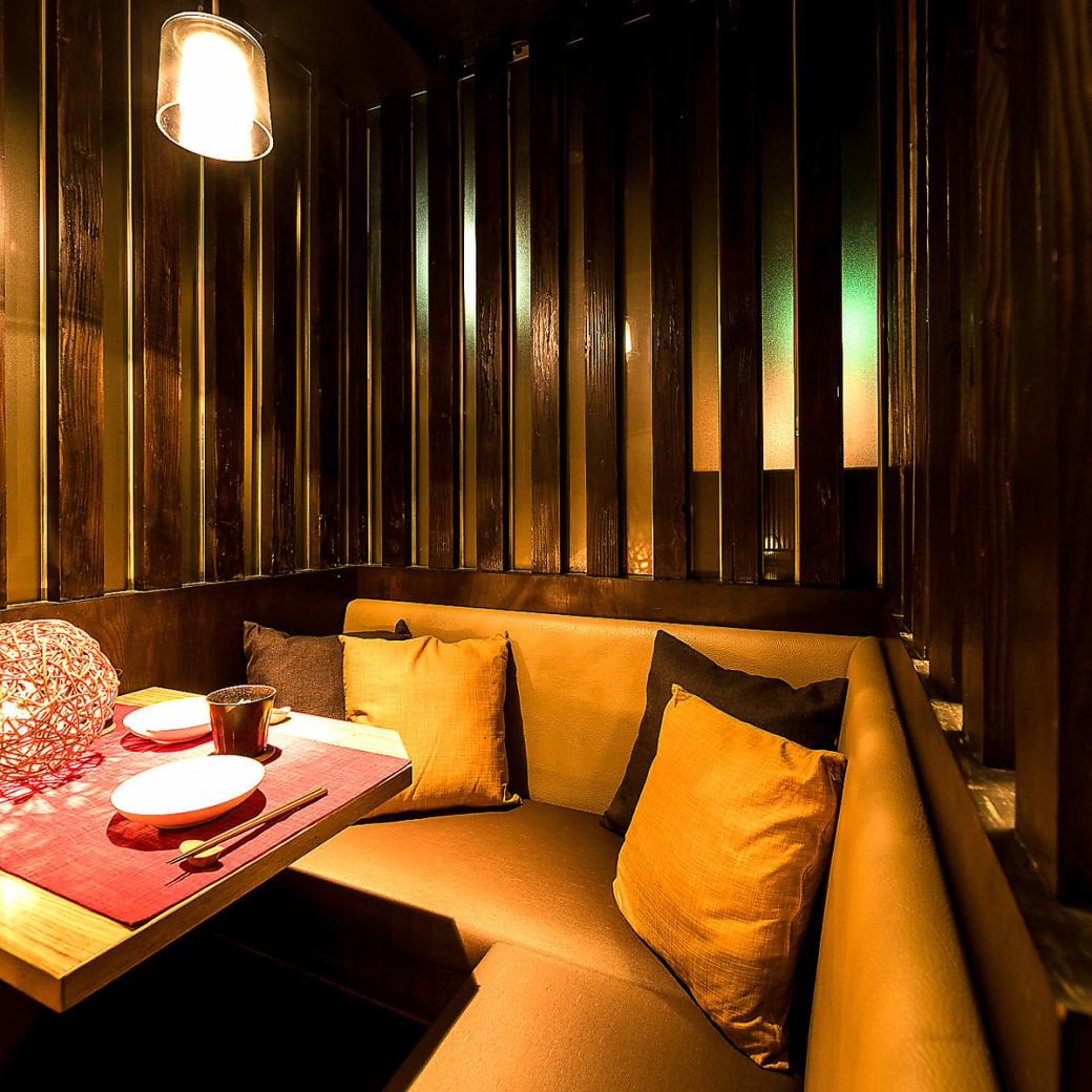 Private room seats available for 2 people ◆ We will provide a relaxing space.