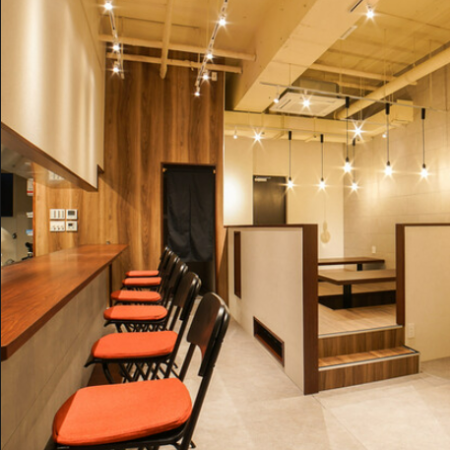 カウンター席です。