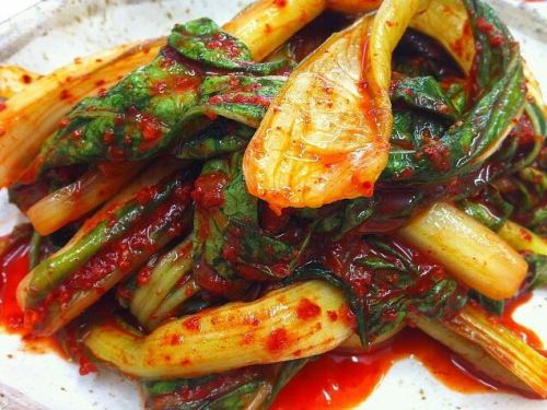 作りたて小松菜キムチ