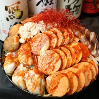 [痛風火鍋/紅色套餐]豪華食材很受歡迎！<< 7件>> 5500日元