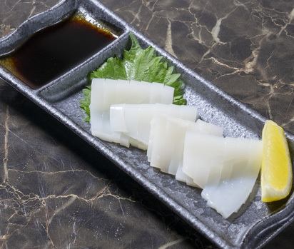 White squid sashimi (from Tottori)