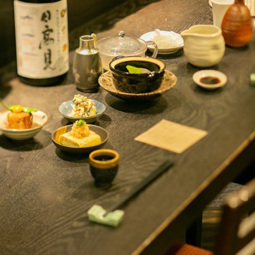 使用时令食材！以日本料理为主的汤类料理感到自豪。
