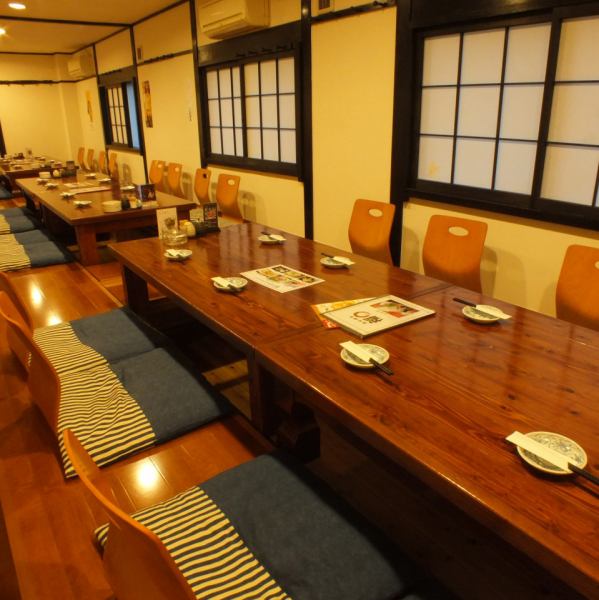 [2F Zashiki] A digging-type private room that can accommodate 5 to 40 people.Please enjoy seasonal fresh fish at a reasonable price.
