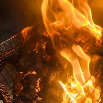 【お料理のみ】炭火の香ばしさが美味♪名物炭火焼きコース！