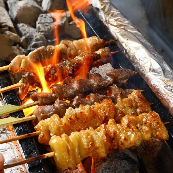 【天然備長炭で焼き上げる・・・】焼き鳥各種