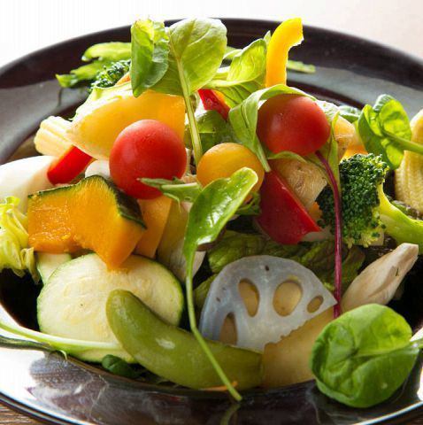 Colorful farm salad