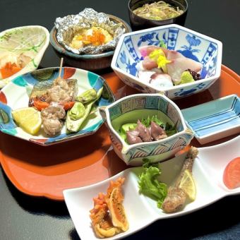 北の一といえば！2時間飲み放題付き8品6000円　　北の一人気メニューを入れた定番コース