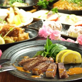 [Limited time offer: 8 people or more, private party available♪] Various party plans with 2 hours of all-you-can-drink for 5,000 yen♪ Includes sashimi platter, domestic beef steak, and okonomiyaki★
