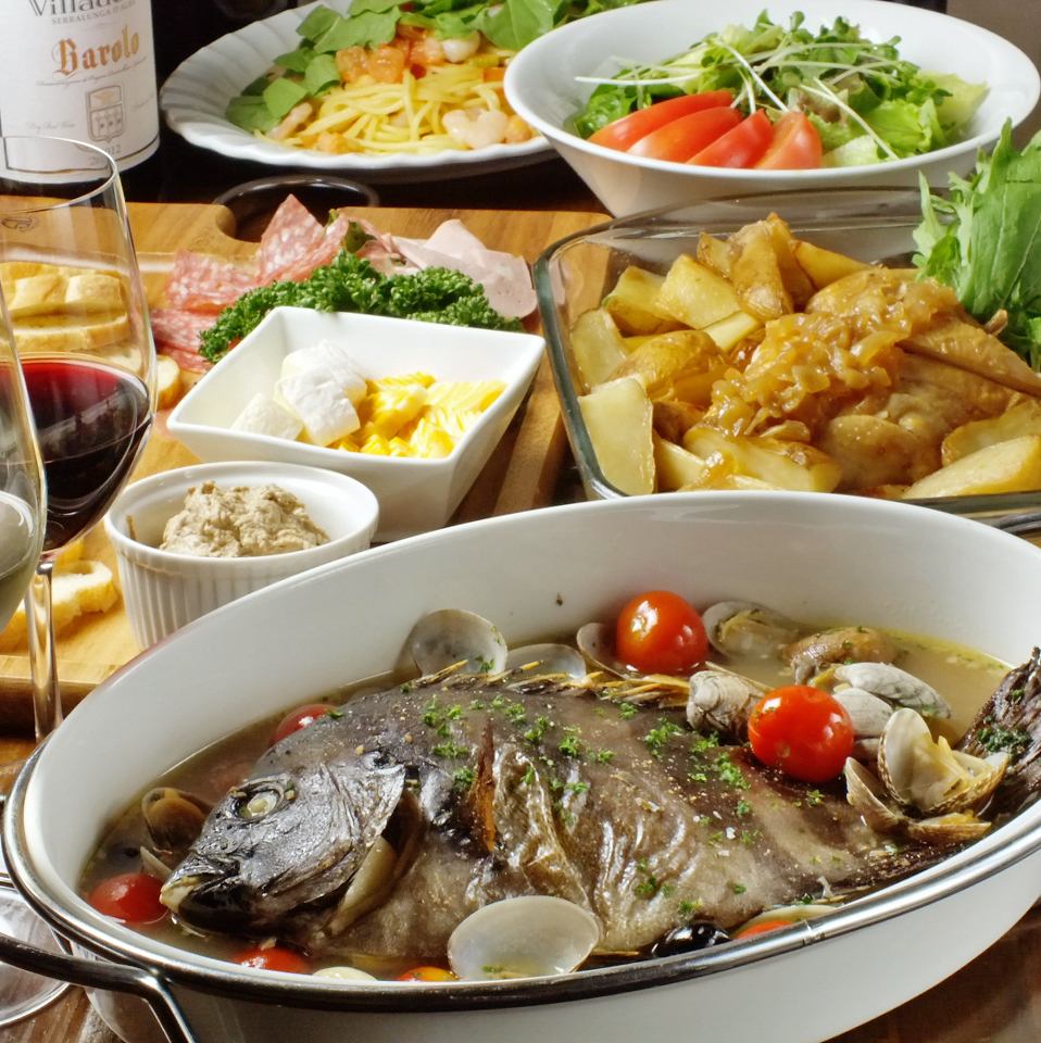 三浦野菜と三崎港直送の魚介が自慢♪隠れ家バル●グラスワイン330円からビール390円