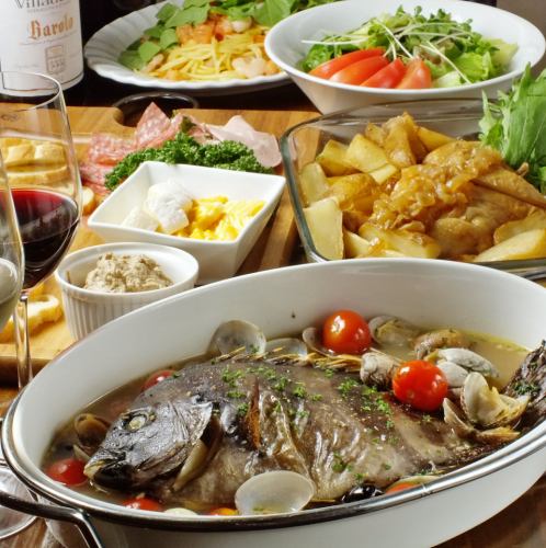 新鮮魚介の豪華コース多数