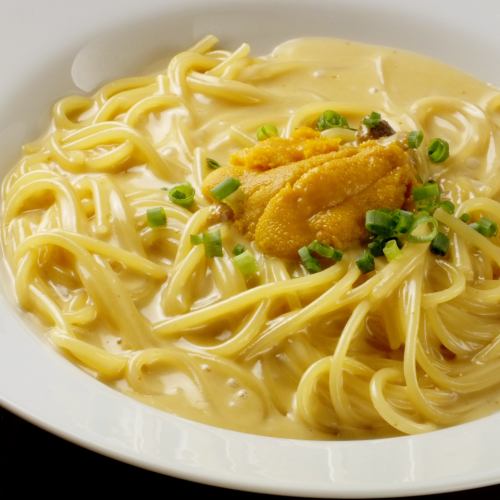 ウニのクリームスパゲッティ