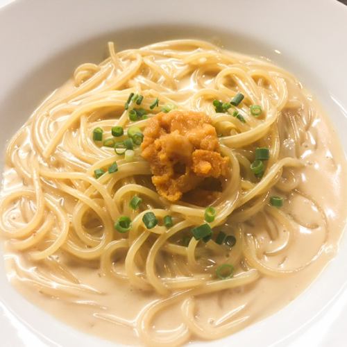 ウニのクリームスパゲッティ