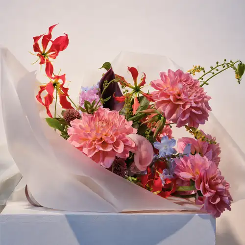 送给贵宾的一束鲜花。