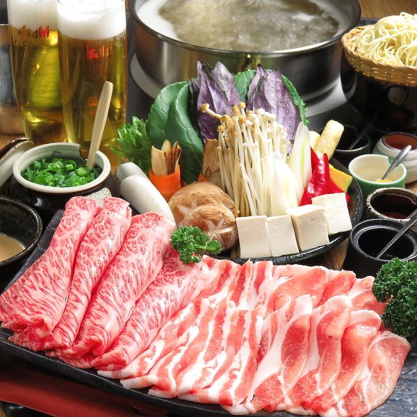 ☆仅限预约☆【人气爆棚！】猪舌和熟成猪肉的“KAIRA特选黑毛和牛套餐” 6道菜合计4980日元
