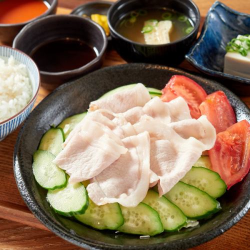 【夏季限定】冷しゃぶ定食