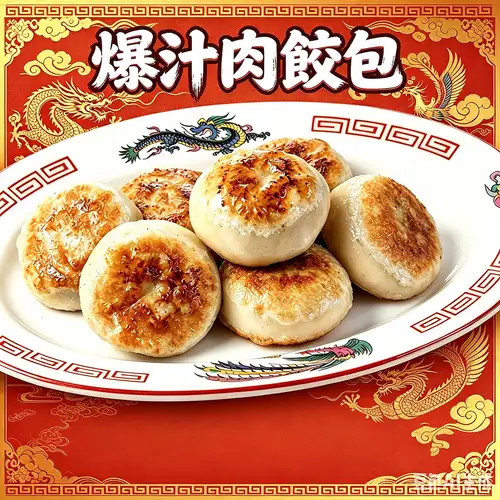 爆汁肉餃包