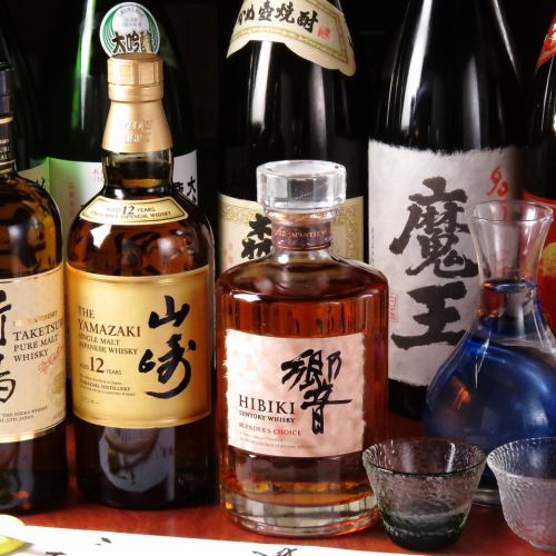 We have a large selection of sake and shochu.