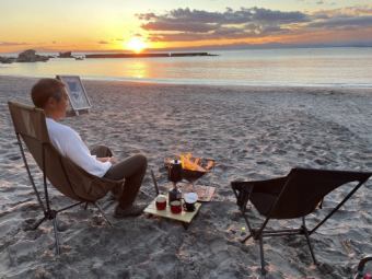 [Bonfire Cafe on the beach] 1 set for 2 people 5,000 yen (1,000 yen for each additional person) Closed from July 1st to August 31st