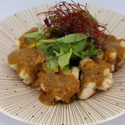 無水キーマカレーのタンドリーチキン