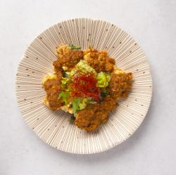 無水キーマカレーのタンドリーチキン