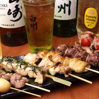 [2 hours all-you-can-drink included] Kushigin standard course!! 8 dishes total 4500 yen (tax included)