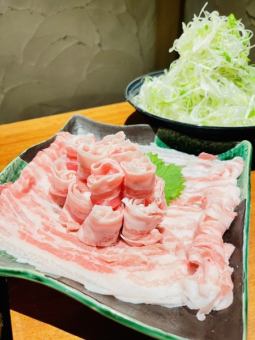 [Draft beer included♪ 2 hours all-you-can-drink included] Kushigin specialty! Wagyu pork and sticky pork shabu-shabu course! 10 dishes in total for 5,000 yen (tax included)