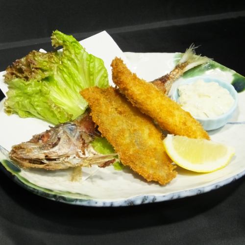 Fried horse mackerel using the horse mackerel you caught + processing fee