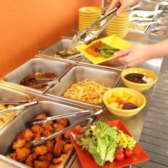 【120分※BBQなし】外の雰囲気を楽しみながら飲み放題+バイキング!¥4000(税込)