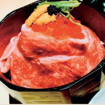 仙台牛肉ドレス海鮮丼