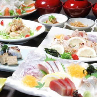 【开胃菜套餐♪】还有大菜、黑龙、宝山、梅酒◎220种2H无限畅饮7道菜品4500日元