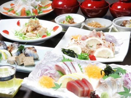 [Hor d'oeuvre course♪] Dassai, Kokuryu, Hozan, and plum wine are also available◎220 kinds 2H all-you-can-drink included 7 dishes 4500 yen