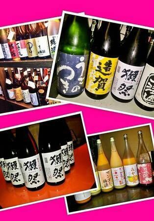 About 30 types of Japanese sake throughout the country are available.