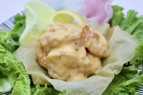 ぷりぷりエビマヨ えびせん添え(8尾)