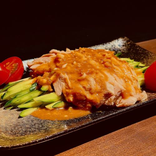 胡麻香る棒棒鶏(バンバンジー)