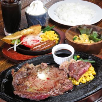 【附牛排份数！】请尽情享受伯金的美食♪ 4,400日元套餐（含税）