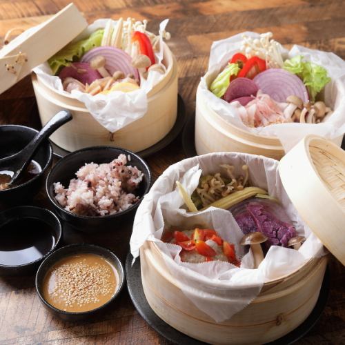 豚肉蒸篭のおろし醤油