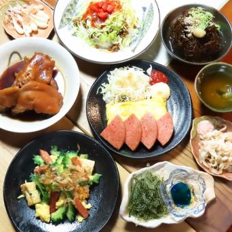 【当日OK！】ハブマンの店主気まぐれコース2時間飲み放題付き4,000円（税込）