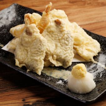 キノコと海鮮の天ぷら盛り