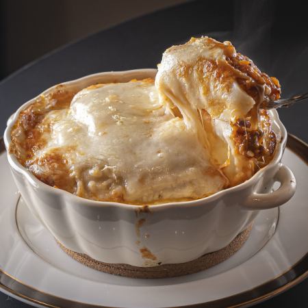 鹿肉のラザニア