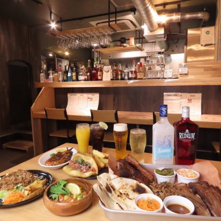 【2人様まで用セット♪】こだわりのお肉のPiggy's BBQプレートハーフサイズ含む全2品⇒2,500円