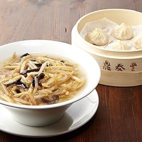 [Weekdays Only] Sliced Bean Sprouts and Pork Ankake Noodles Set