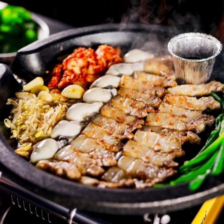 牡蠣とサムギョプサル贅沢食べ放題！80品2時間満喫プラン　3980円！