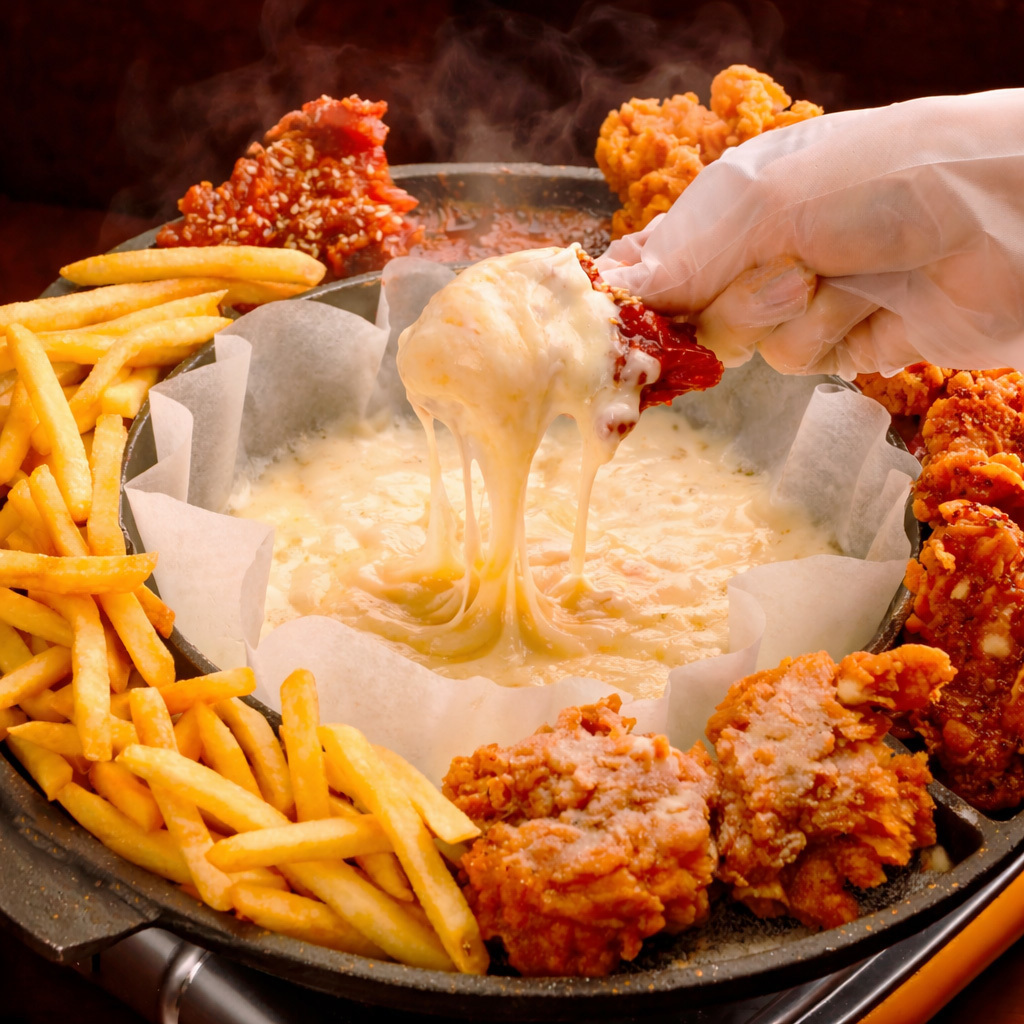 ランチ限定☆赤字プラン】選べる6種のチキン☆伸びるUFOチョアチキン