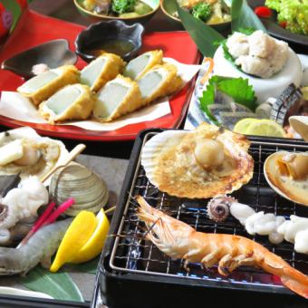 【お料理を楽しむお手軽コース】 全6品　【ゆめ】コース　4000円(税込)