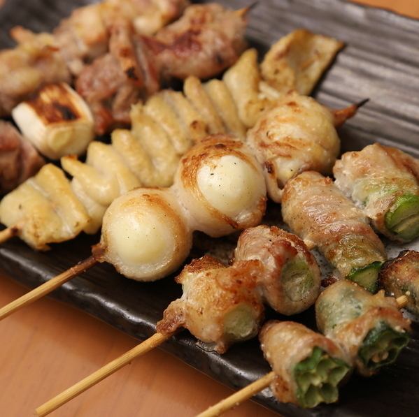 その日一番の食材を使ったオススメの串を６本厳選♪店主渾身の『おまかせ串（６本）』