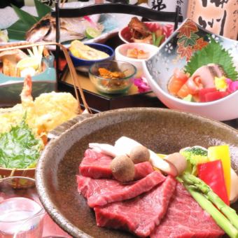 [Bizen Kaiseki] Domestic Beef/Mackerel Yuan-yaki/Sushi, etc. [All 9 dishes, 120 minutes all-you-can-drink included] 5,500 yen * 6,000 yen before Fridays, Saturdays, and holidays * Seating time 180 minutes